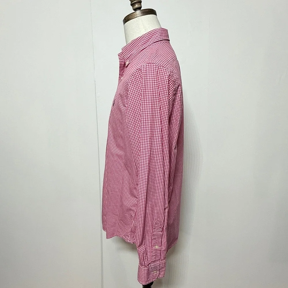 Polo by Ralph Lauren Pink Gingham Button-Down Shirt - Picture 6 of 9